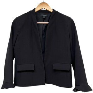 Ann Taylor Black blazer with ruffle sleeve size 2P